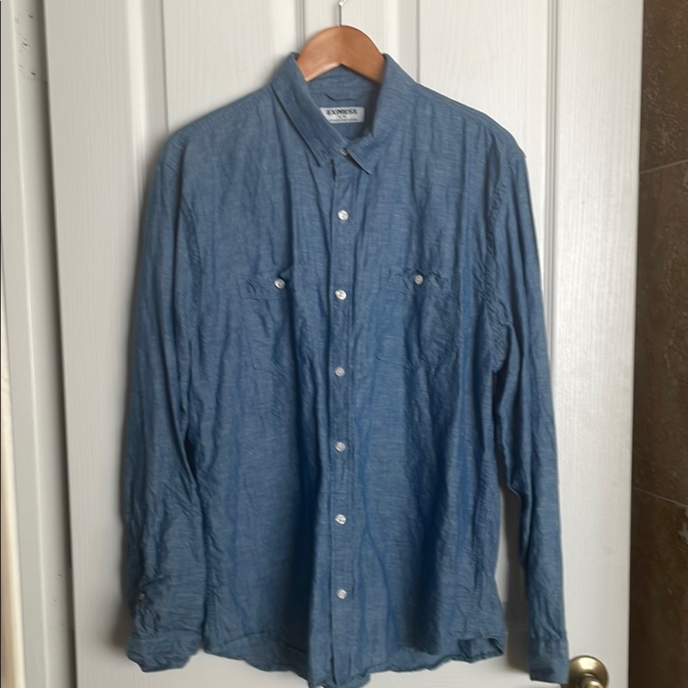 Express - Cotton and Linen Denim Shirt